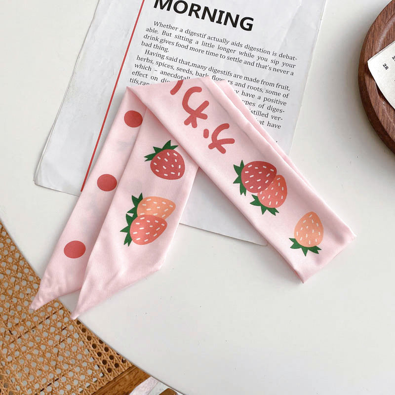 Multi-purpose headband（Pink strawberries）