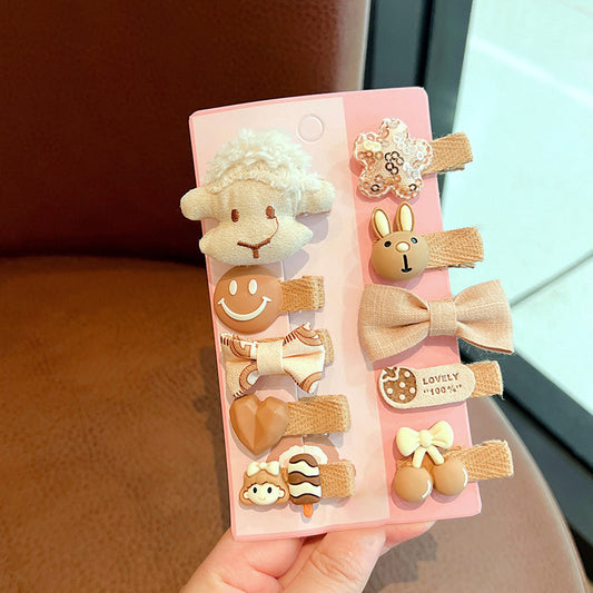 Hairpins for girls or babies（White lamb）