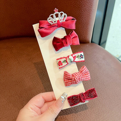 Hairpins for girls or babies（Red crown）