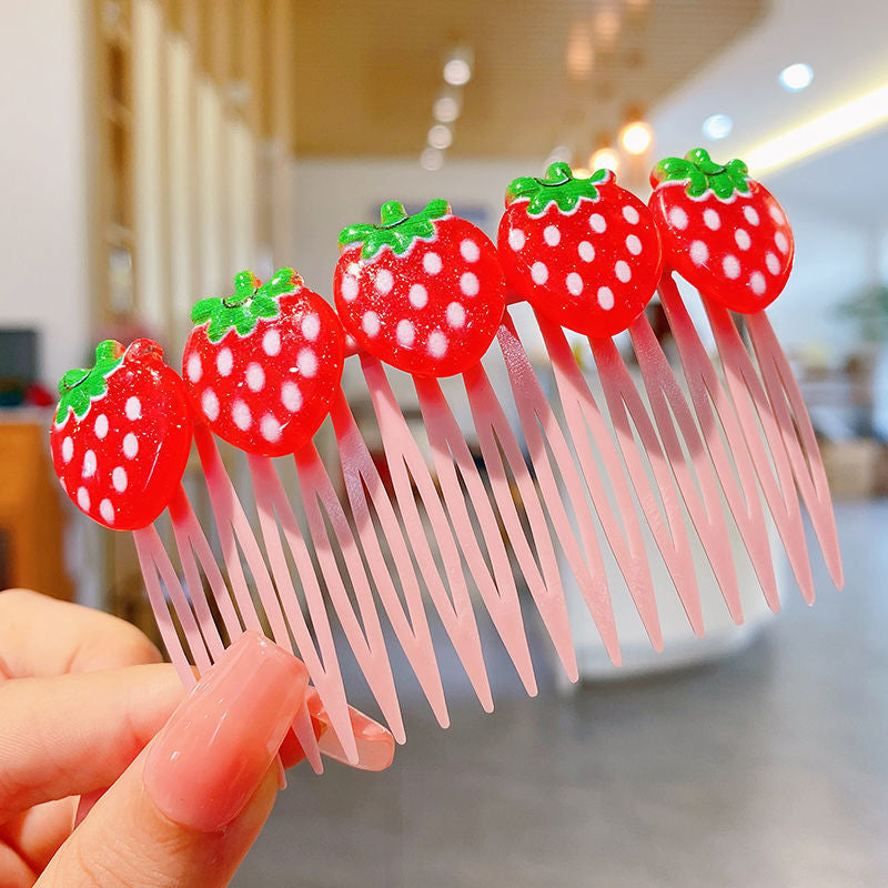 Children's hair side comb（Strawberry）