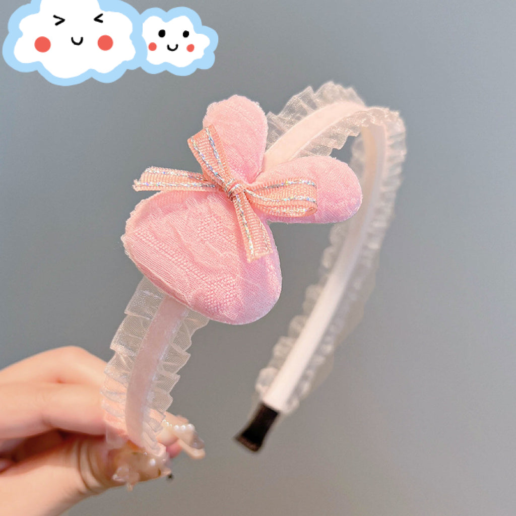 Girls headband（Pink bunny）