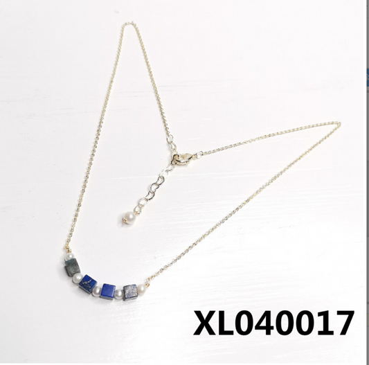 Lapis lazuli simple necklace